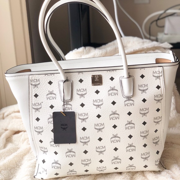 MCM Handbags - [hold] MCM - 'Visetos' Coated Canvas Shopper
